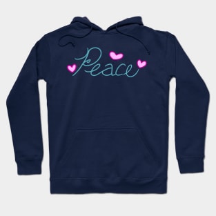 Peace with Hearts Hoodie